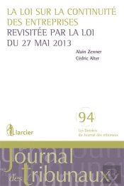 La Loi Sur La Continuité Des Entreprises Revisitée Par La Loi Du 27 Mai 2013