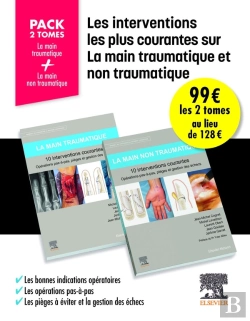 Bertrand.pt - La Main Traumatique / La Main Non Traumatique - 10 Interventions Courantes - Pack 2 Tomes - Manuel D
