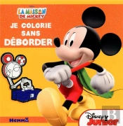 La Maison De Mickey Je Colorie Sans Deborder (Fond Orange)