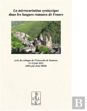 La Microvariation Syntaxique Dans Les Langues Romanes De France - Actes Du Colloque Symila, Toulouse