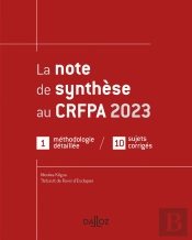 La Note De Synthèse Au Crpfa (Édition 2023)