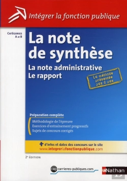 Bertrand.pt - La Note De Synthese (Integrer La Fonction Publique) Categories A Et B - N26 2011
