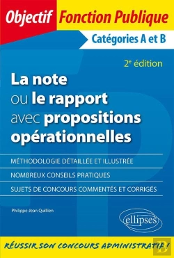 Bertrand.pt - La Note Ou Le Rapport Avec Propositions ; Catégories A Et B (2e Édition)