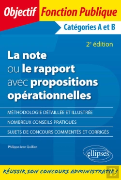 Bertrand.pt - La Note Ou Le Rapport Avec Propositions Opérationnelles. Catégories A Et B - 2e Édition