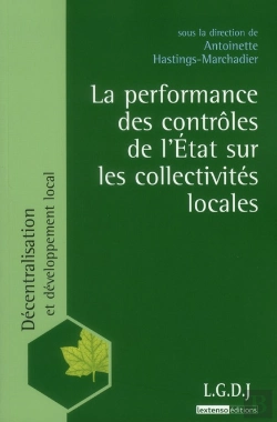 Bertrand.pt - La Performance Des Contrôles De L'Etat Sur Les Collectivités Locales