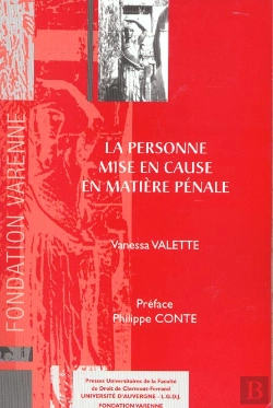 Bertrand.pt - La Personne Mise En Cause En Matiere Penale