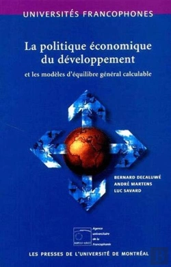 Bertrand.pt - La Politique Économique Du Développement Et Les Modèles D'Équilibre Général Calculable