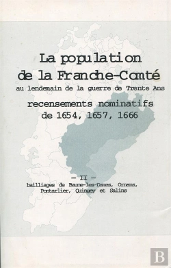 Bertrand.pt - La Population En Franche-Comté Au Lendemain De La Guerre De Trente Ans Tome 2