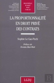 La Proportionnalite En Droit Prive Des Contrats T.335