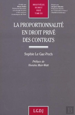 Bertrand.pt - La Proportionnalite En Droit Prive Des Contrats T.335