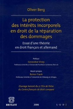 Bertrand.pt - La Protection Des Intérêts Incorporels En Droit De La Réparation Des Dommages