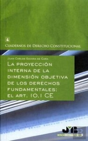 La Proyección Interna De La Dimensión Objetiva De Los Derechos Fundamentales : El Art. 10.1 Ce