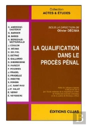 La Qualification Dans Le Proces Penal