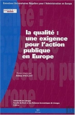 Bertrand.pt - La  Qualite : Une Exigence Pour L'Action Publique En Europe?