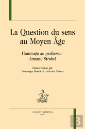 La Question Du Sens Au Moyen Âge ; Hommage Au Professeur Armand Strubel