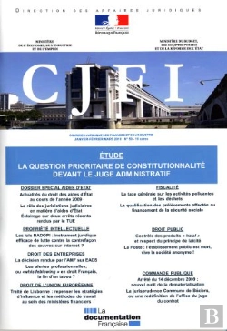 Bertrand.pt - La Question Prioritaire De Constitutionnalite Devant Le Juge Administratif (N.59 - 1er Trimestre 201