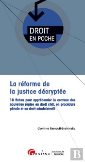 La Réforme De La Justice Décryptée ; 18 Fiches Pour Appréhender Le Contenu Des Nouvelles Règles En Droit Civil, En Procédure Pénale Et En Droit Administratif