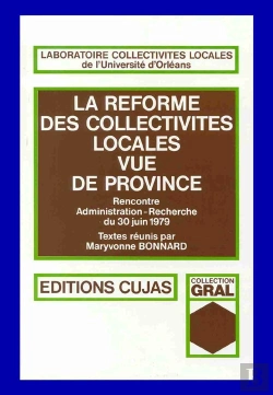 Bertrand.pt - La Réforme Des Collectivités Locales Vue De Province