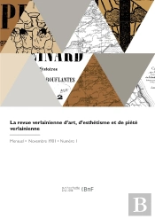 La Revue Verlainienne D'Art, D'Esthétisme Et De Piété Verlainienne