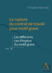La Rupture Du Contrat De Travail Pour Motif Grave : Les Différents Cas D'Espèce Du Motif Grave (1re Édition)