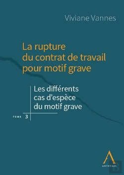 Bertrand.pt - La Rupture Du Contrat De Travail Pour Motif Grave : Les Différents Cas D'Espèce Du Motif Grave (1re Édition)