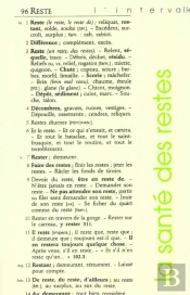 La Santé Des Restes