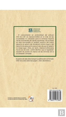 Bertrand.pt - La Separación Como Alternativa Al Reparto De Dividendos En Las Sociedades No Cotizadas (Art. 348 Bis