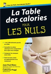 La Table Des Calories Pour Les Nuls