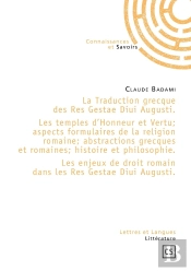 La Traduction Grecque Des Res Gestae Diui Augusti