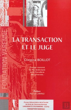 Bertrand.pt - La Transaction Et Le Juge