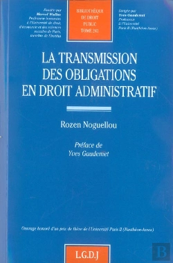 Bertrand.pt - La Transmission Des Obligations En Droit Administratif