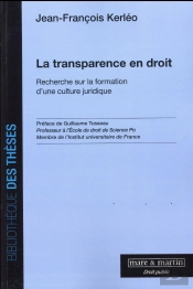 La Transparence En Droit