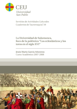 Bertrand.pt - La Universidad De Salamanca, Foco De La Polémica. Los Eclesiásticos Y Los Toros En El Siglo Xvi