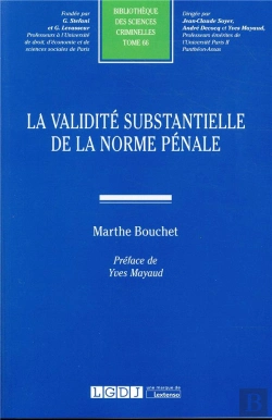 Bertrand.pt - La Validité Substantielle De La Norme Pénale