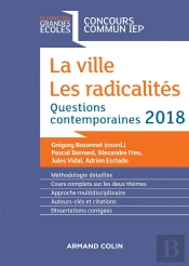 La Ville. Les Radicalités ; Questions Contemporaines ; Concours Commun Iep (Édition 2018)