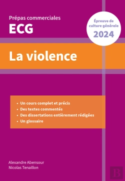 Bertrand.pt - La Violence. Epreuve De Culture Générale. Prépas Commerciales Ecg 2024