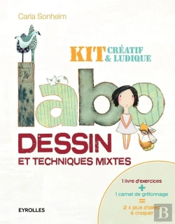 Bertrand.pt - Labo Dessin Et Techniques Mixtes ; Kit Créatif Et Ludique
