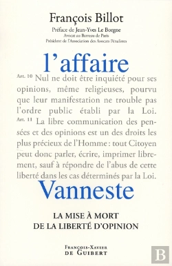 Bertrand.pt - L'Affaire Vanneste : La Mise À Mort De La Liberté D'Opinion