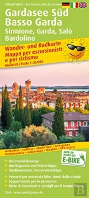 Lake Garda South - Basso Garda, Hiking And Cycling Map 1:35,000
