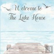 Lake House Guest Book (Hardcover) For Vacation House, Guest House, Visitor Comments Book