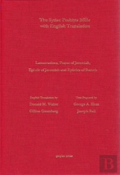 Lamen., Prayer & Ep Of Jer, 1/2 Ep Of Baruch According To The Syriac Peshitta With Eng. Tr.