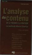 L'Analyse De Contenu ; De La Théorie À La Pratique ; La Méthode Morin-Chartier