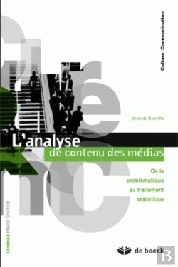 Bertrand.pt - L'Analyse De Contenu Des Médias ; De La Problématique Au Traitement Statistique