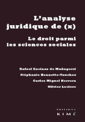 L'Analyse Juridique De (X) ; Le Droit Parmi Les Sciences Sociales