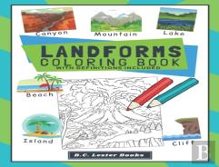 Landforms Coloring Book With Definitions Included