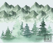 Landscape Guest Book To Sign  Hardback