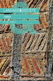 Langage & Société : Langage & Société N° 186 - 2025/3 : Varia