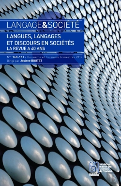 Bertrand.pt - Langage & Société Tome 160/161 : Langues, Langages Et Discours En Sociétés : La Revue A 40 Ans