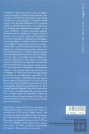 Langage Et Cognition