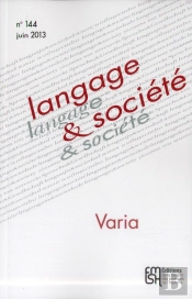 Langage Et Societe 144